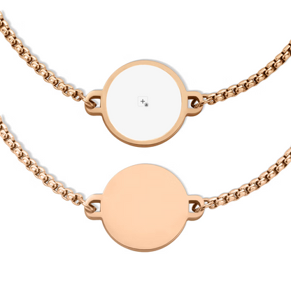 Personalized Heat-Activated Hidden Photo Adjustable Bracelet with Engraved Text