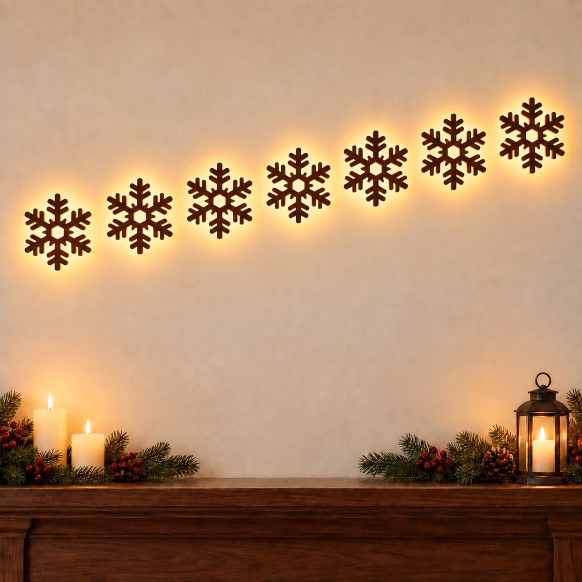 SantaGlow™ Christmas Sleigh Wall Lights