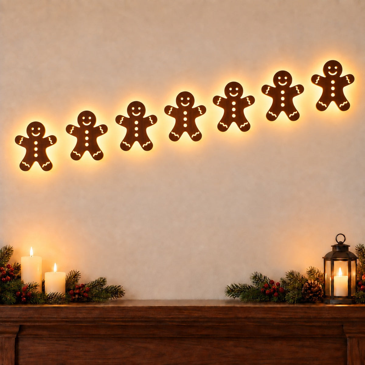 SantaGlow™ Christmas Sleigh Wall Lights