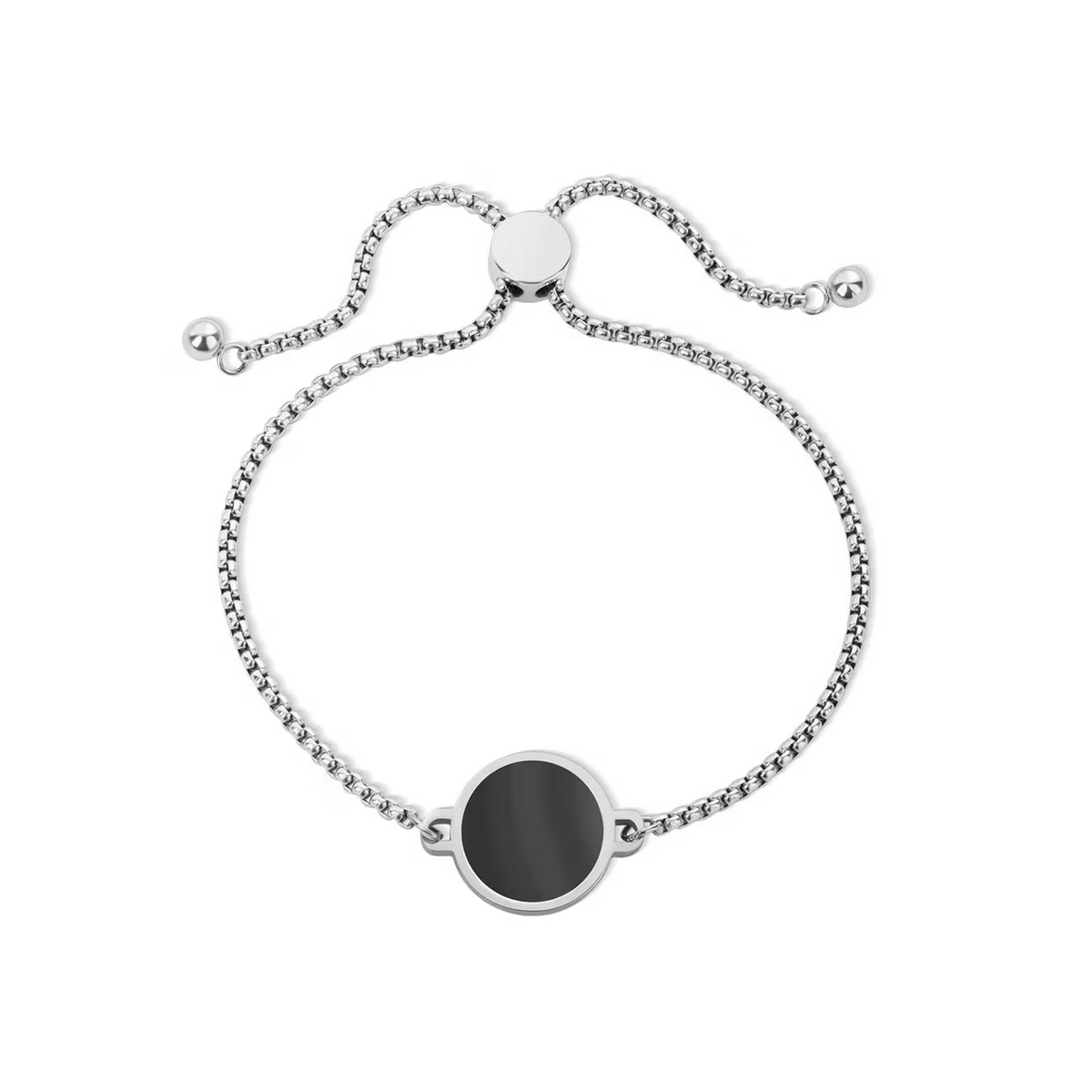 Personalized Heat-Activated Hidden Photo Adjustable Bracelet with Engraved Text