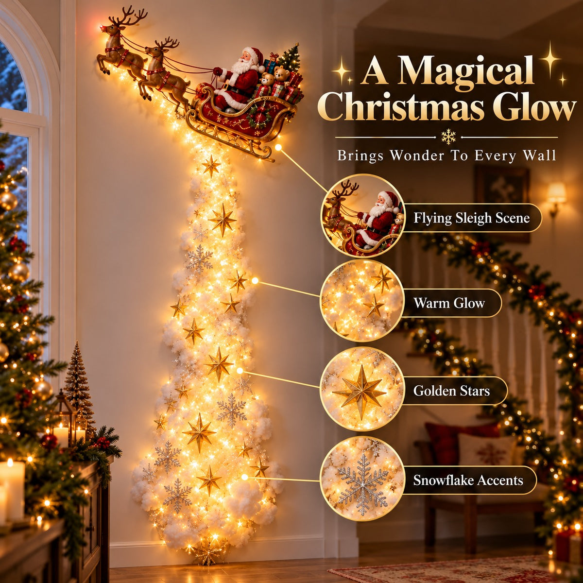 Christmas Magic Wall Light
