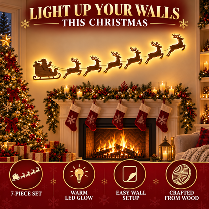 SantaGlow™ Christmas Sleigh Wall Lights