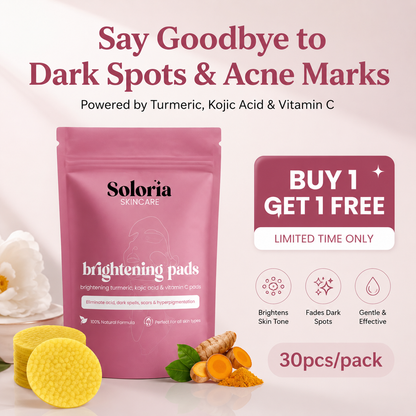 Soloria™ Brightening Turmeric & Kojic Acid Pads (30 Pads)