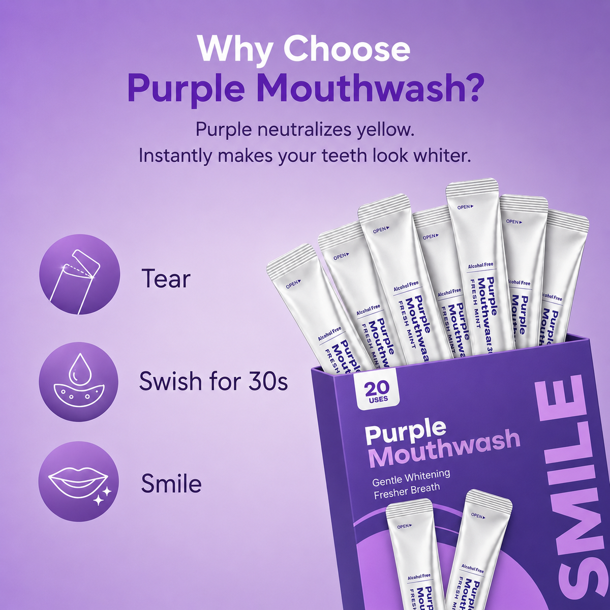 Purple Whitening Mouthwash