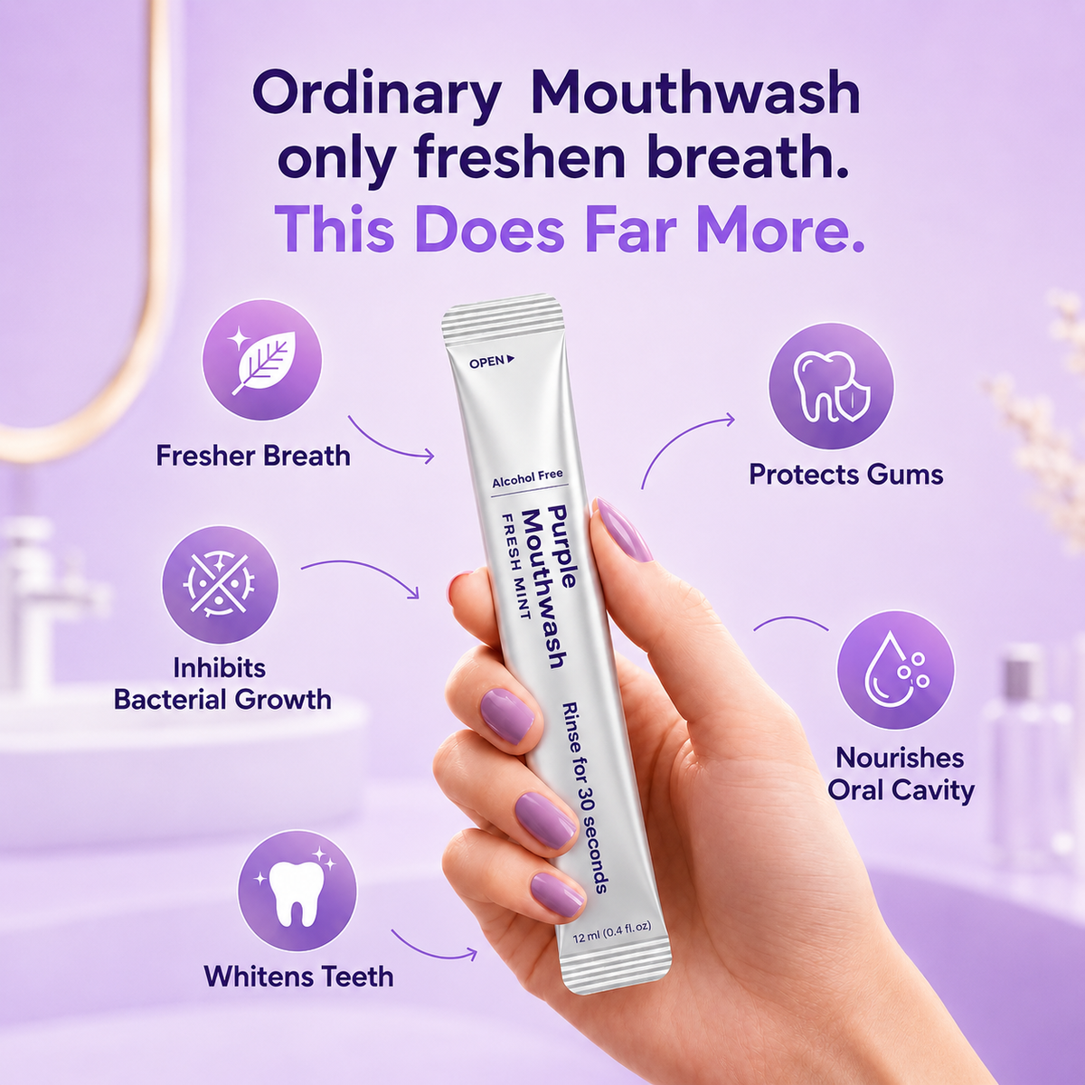 Purple Whitening Mouthwash