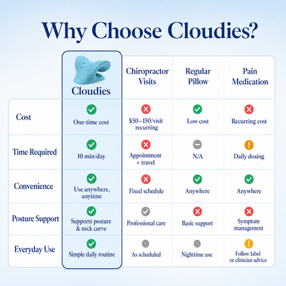 Cloudies™ Neck & Shoulder Relief Cervical Pillow