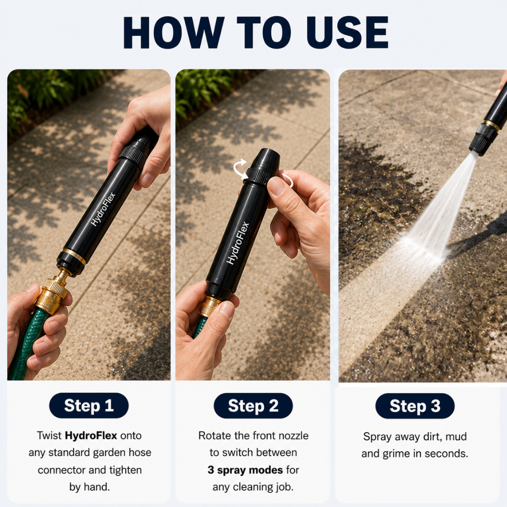 HydroFlex™ 4-in-1 Spray Nozzle