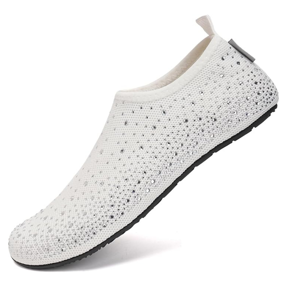 Glamies™ Crystal Comfort Slip-Ons