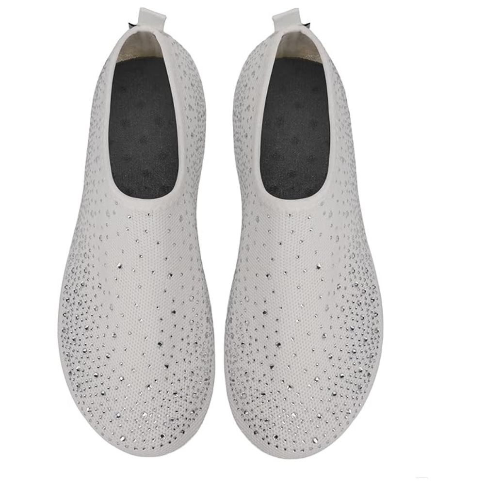 Glamies™ Crystal Comfort Slip-Ons