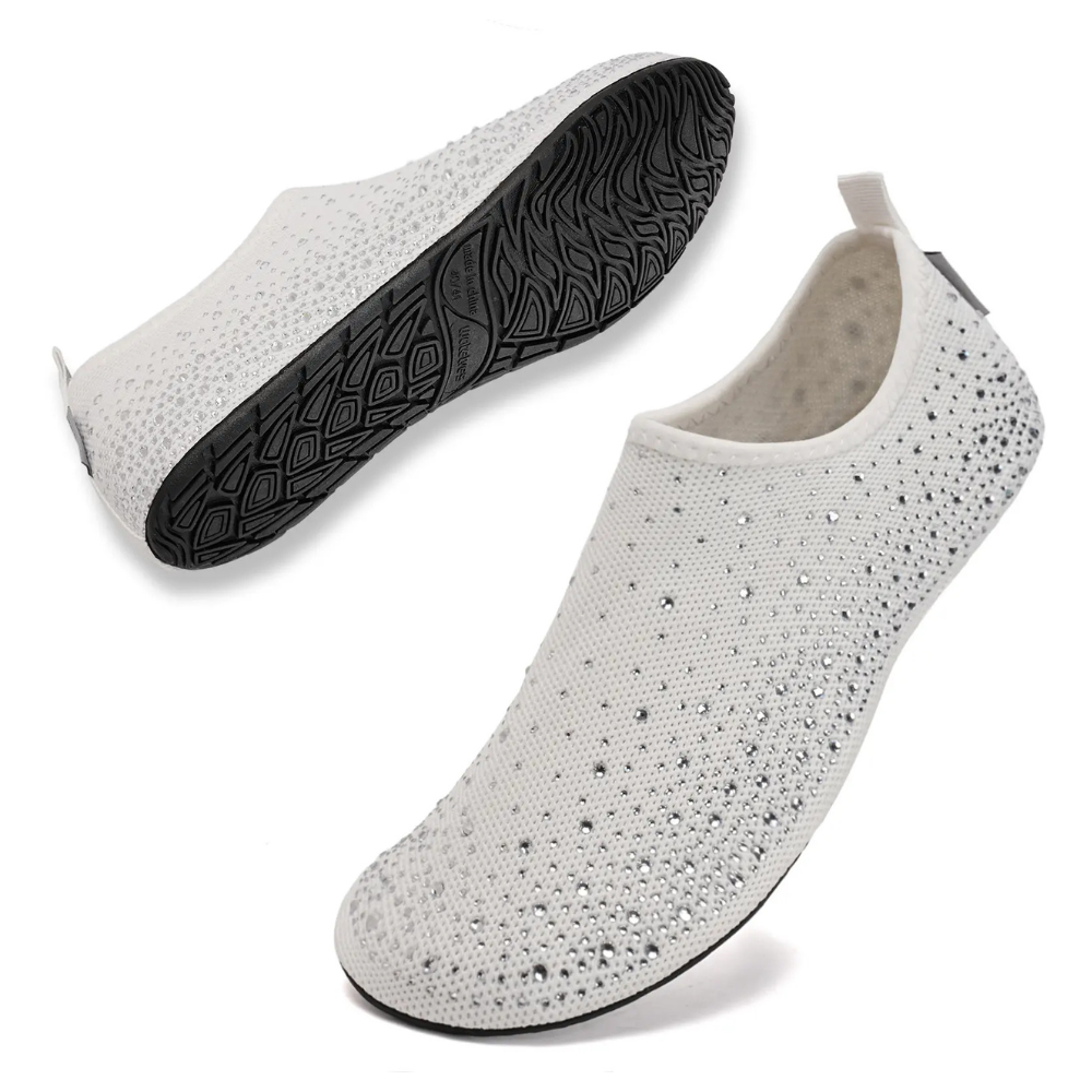 Glamies™ Crystal Comfort Slip-Ons