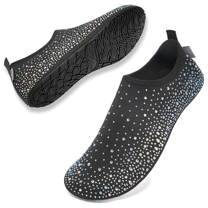 Glamies™ Crystal Comfort Slip-Ons