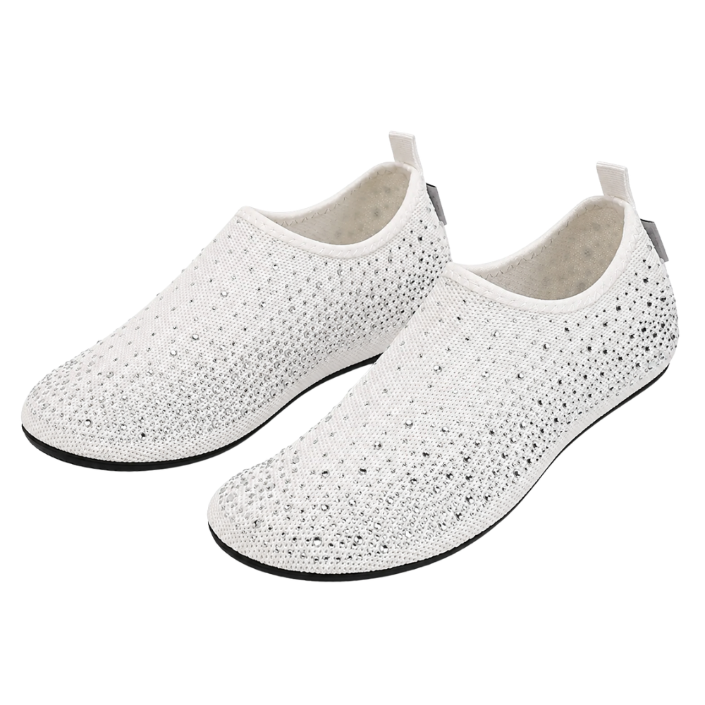 Glamies™ Crystal Comfort Slip-Ons
