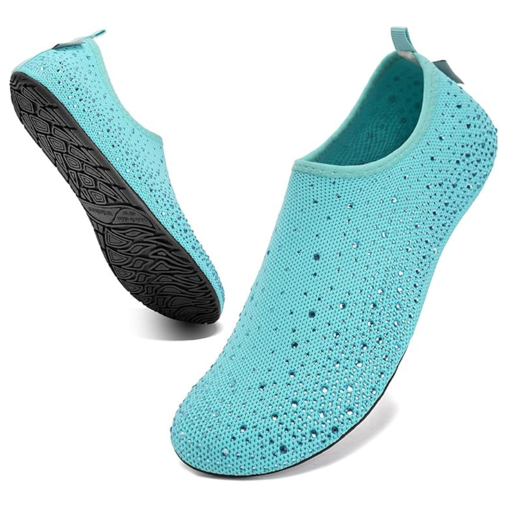 Glamies™ Crystal Comfort Slip-Ons