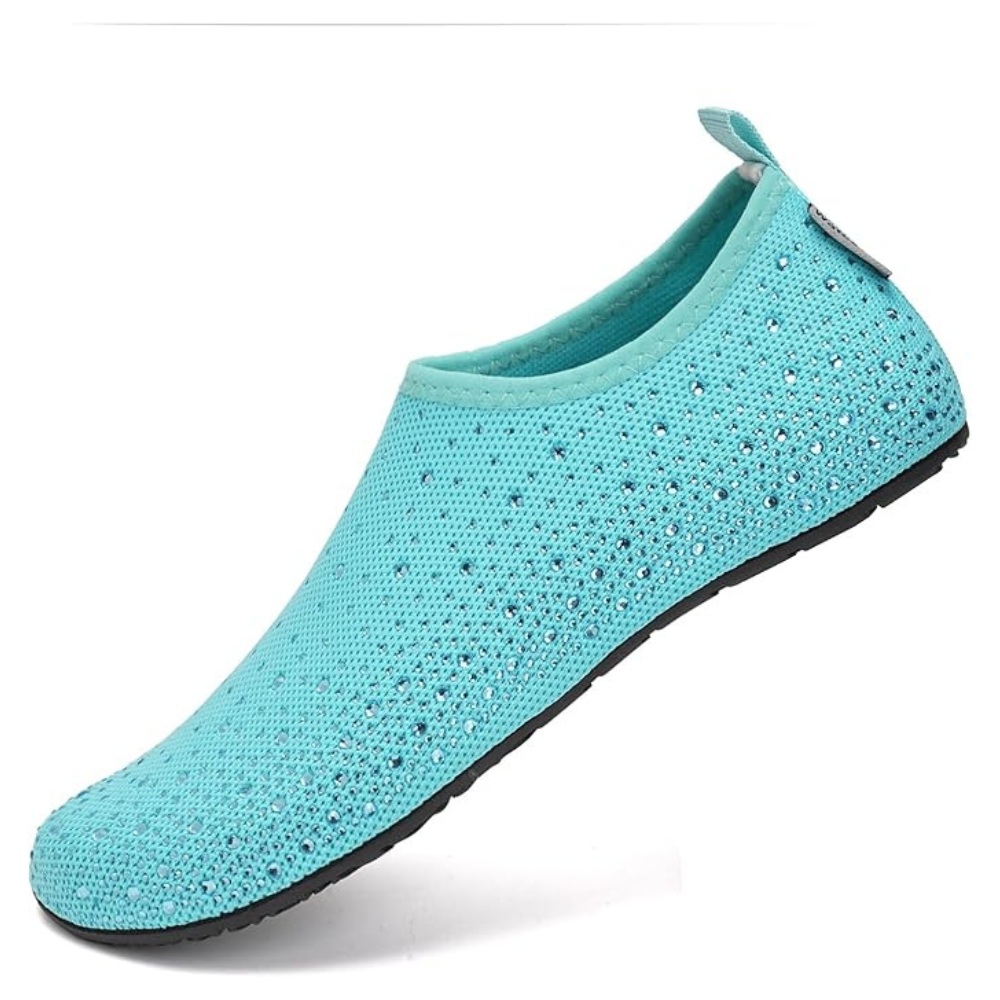 Glamies™ Crystal Comfort Slip-Ons