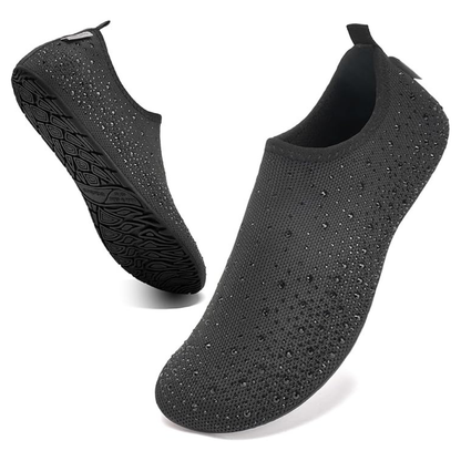Glamies™ Crystal Comfort Slip-Ons