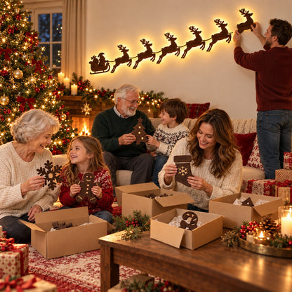 SantaGlow™ Christmas Sleigh Wall Lights