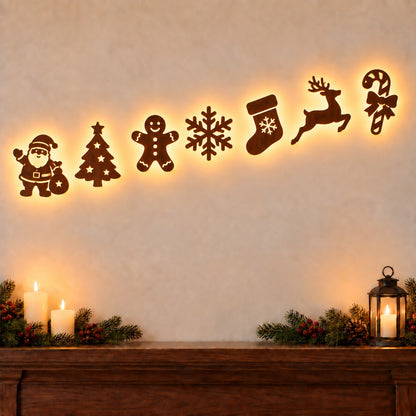 SantaGlow™ Christmas Sleigh Wall Lights