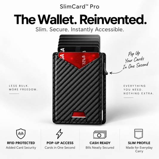 SlimCard™ Pro — RFID Pop-Up-pung