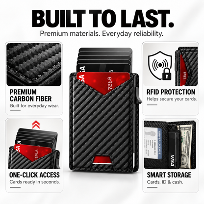 SlimCard™ Pro — RFID Pop-Up-pung